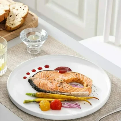 White Ceramic plates